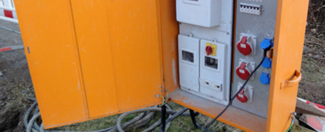 Baustrom bei RK Elektrotechnik in Dresden