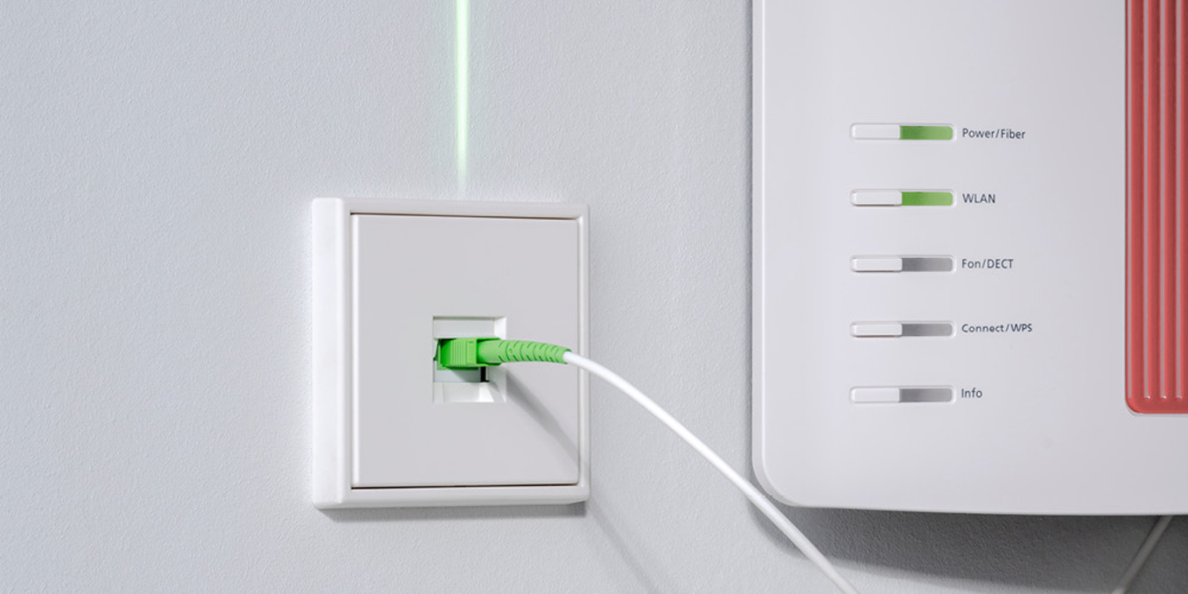 Die neuen Glasfaser-Anschlussdosen bei RK Elektrotechnik in Dresden